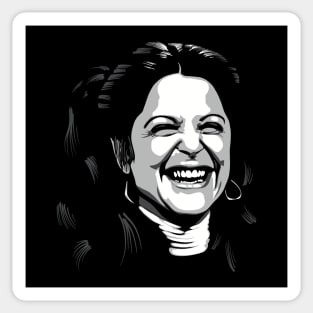 Gilda Radner greyscale Sticker